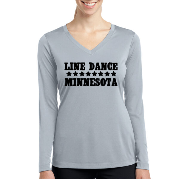   - Women's Long Sleeve PosiCharge ® Competitor V Neck Tee Thumbnail